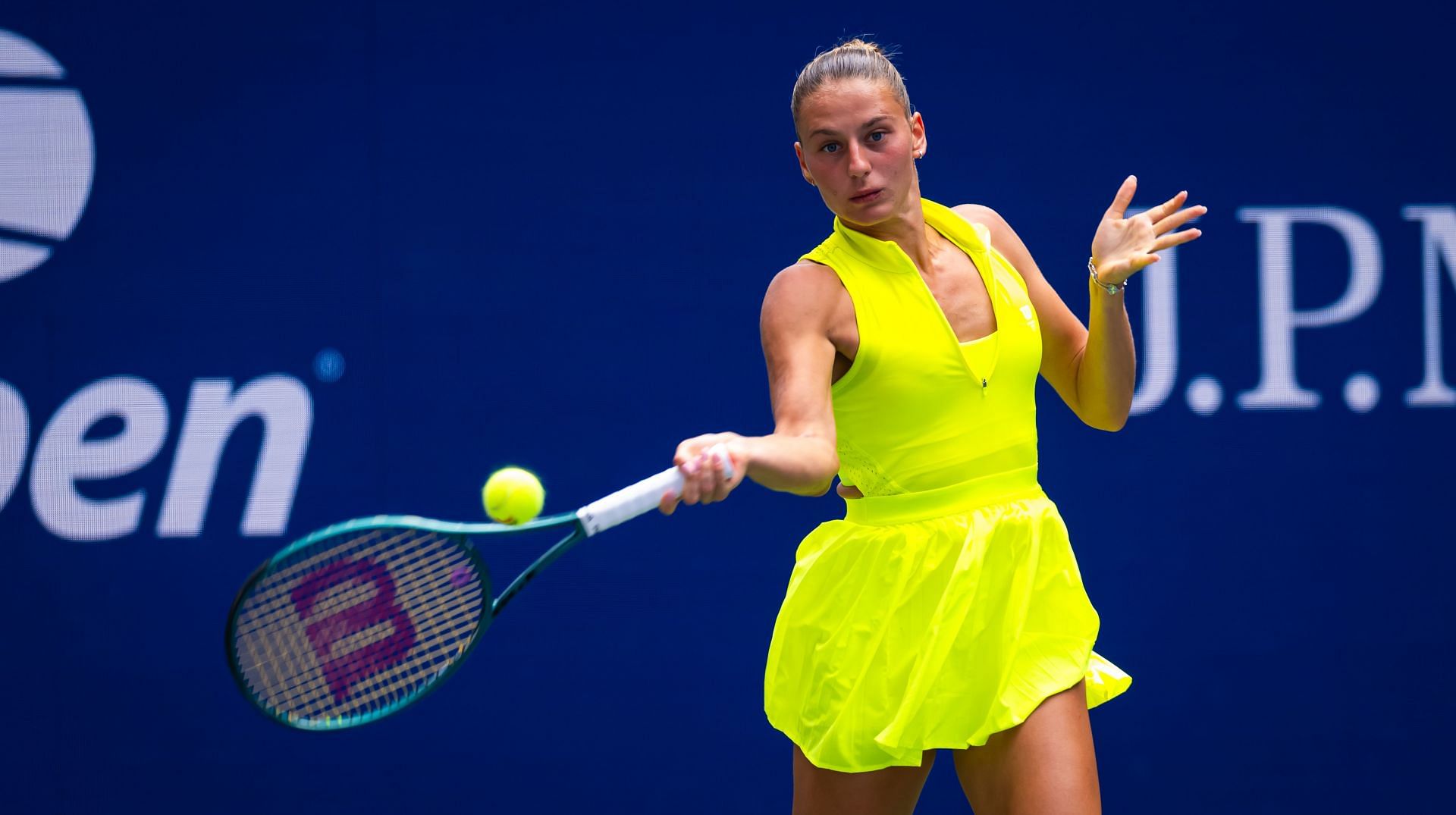 Marta Kostyuk at the 2024 US Open - Source: Getty